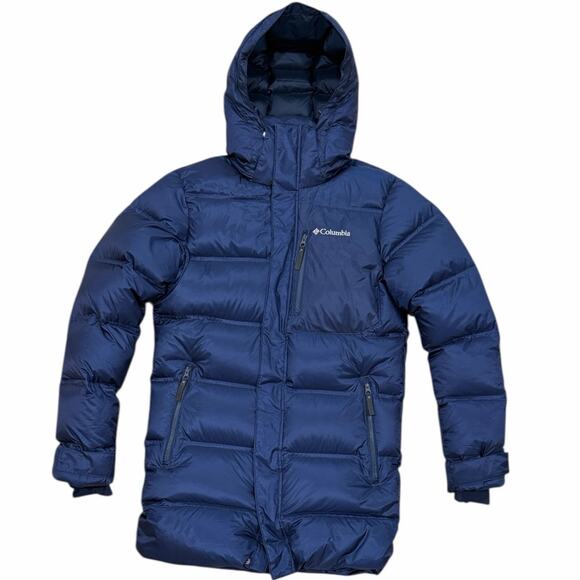Columbia Peak District Mid Down Jacket Blue - Picture 1 of 8